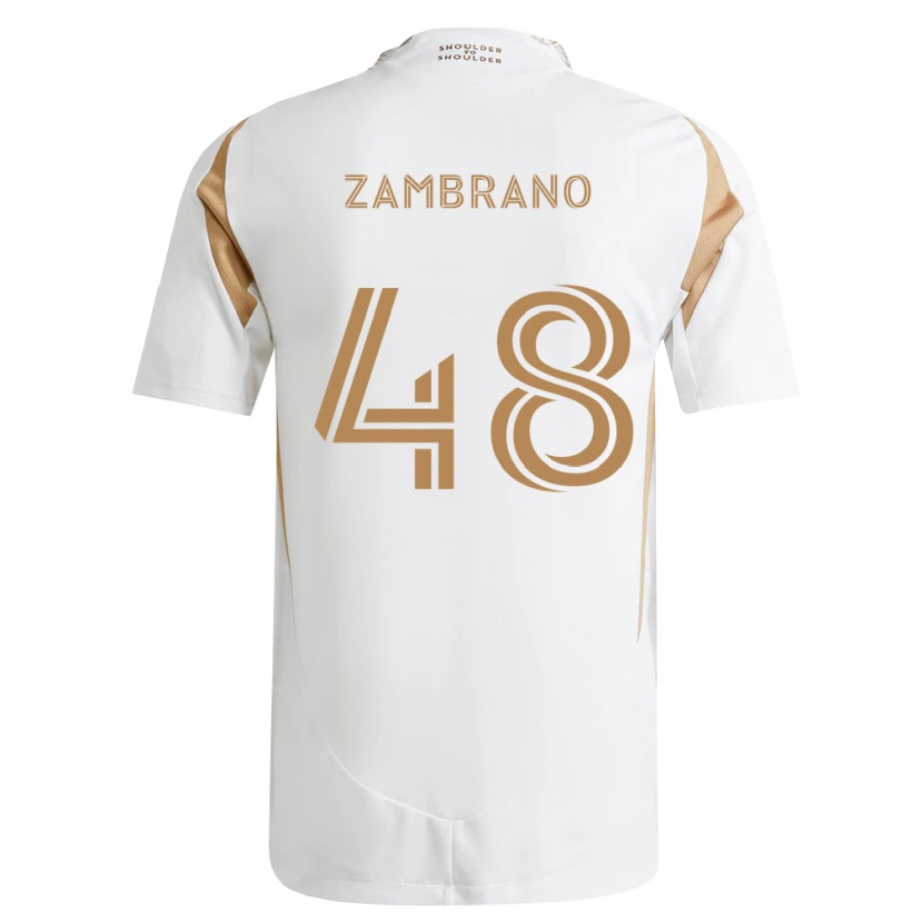 Danxen Herren Gavin Zambrano #48 Weiß Braun Auswärtstrikot Trikot 2026/27 T-Shirt Schweiz