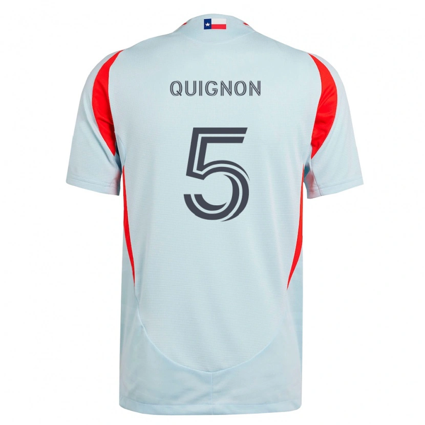 Danxen Herren Facundo Quignón #5 Dunkelgrau Weiß Rot Auswärtstrikot Trikot 2026/27 T-Shirt Schweiz