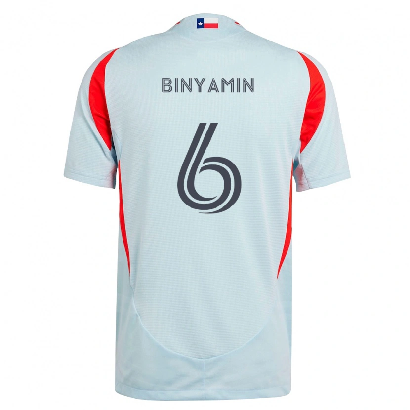 Danxen Herren Ran Binyamin #6 Dunkelgrau Weiß Rot Auswärtstrikot Trikot 2026/27 T-Shirt Schweiz