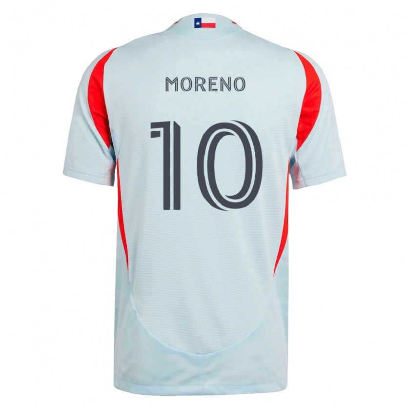 Danxen Herren Santiago Moreno #10 Dunkelgrau Weiß Rot Auswärtstrikot Trikot 2026/27 T-Shirt Schweiz
