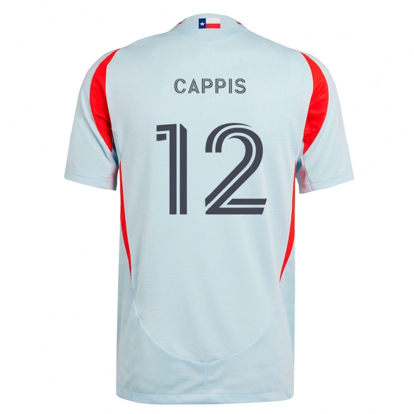 Danxen Herren Christian Cappis #12 Dunkelgrau Weiß Rot Auswärtstrikot Trikot 2026/27 T-Shirt Schweiz