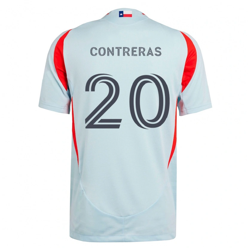 Danxen Herren Jaidyn Contreras #20 Dunkelgrau Weiß Rot Auswärtstrikot Trikot 2026/27 T-Shirt Schweiz