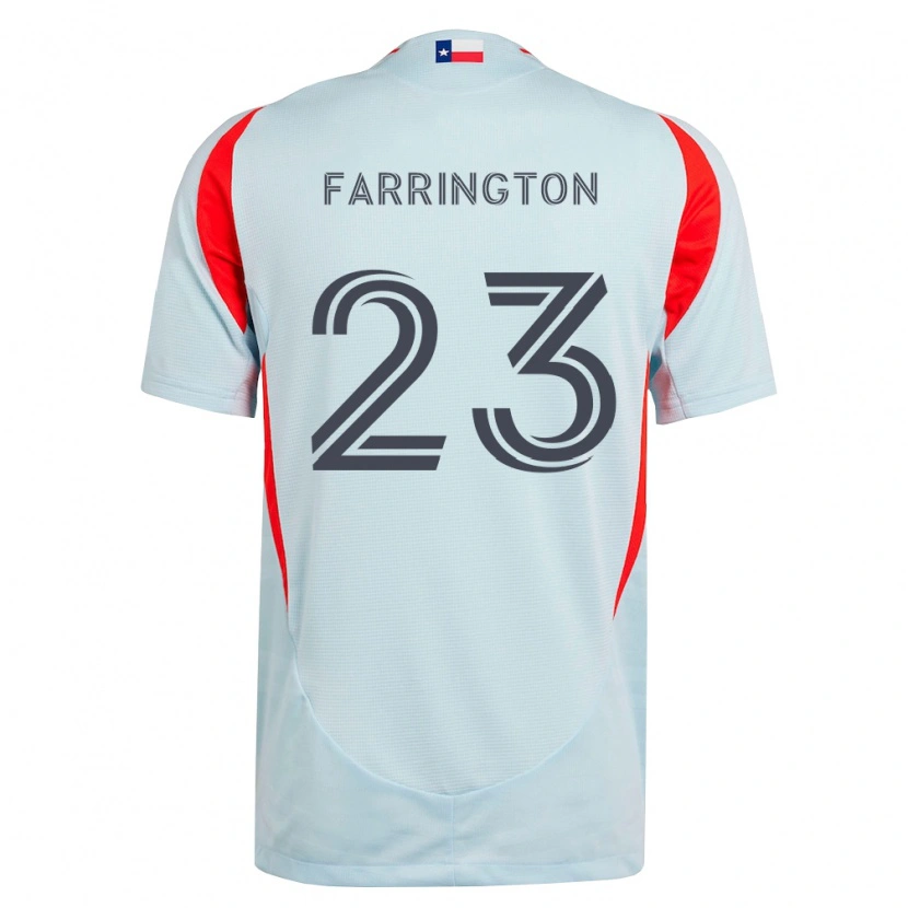 Danxen Herren Logan Farrington #23 Dunkelgrau Weiß Rot Auswärtstrikot Trikot 2026/27 T-Shirt Schweiz