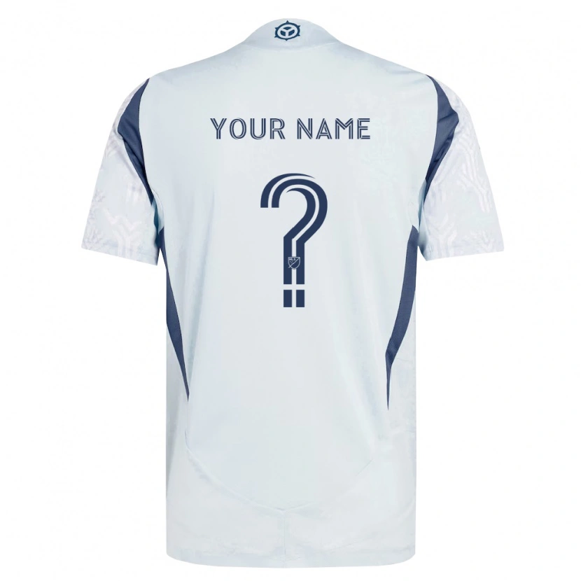 Danxen Herren Ihren Namen #0 Blau Grau Weiß Auswärtstrikot Trikot 2026/27 T-Shirt Schweiz