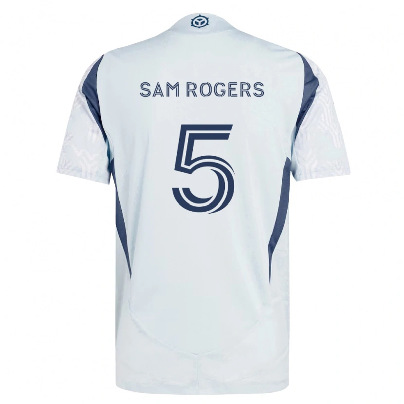 Danxen Herren Sam Rogers #5 Blau Grau Weiß Auswärtstrikot Trikot 2026/27 T-Shirt Schweiz