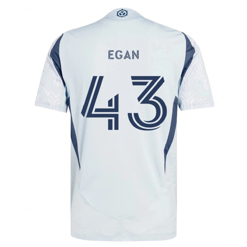 Danxen Herren Noah Egan #43 Blau Grau Weiß Auswärtstrikot Trikot 2026/27 T-Shirt Schweiz