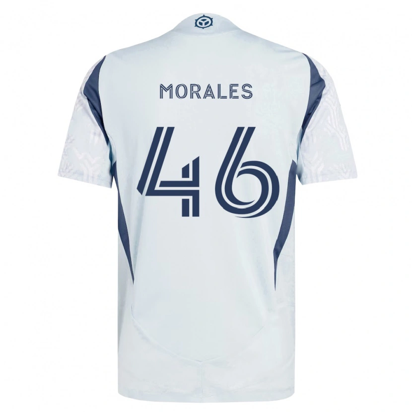 Danxen Herren Christopher Morales #46 Blau Grau Weiß Auswärtstrikot Trikot 2026/27 T-Shirt Schweiz