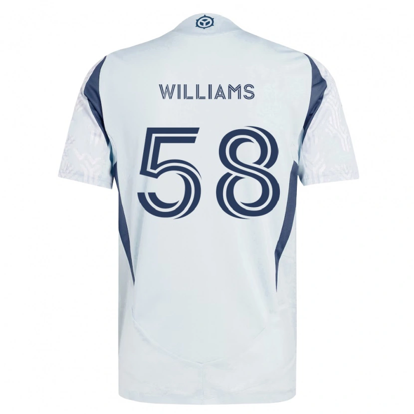 Danxen Herren Brody Williams #58 Blau Grau Weiß Auswärtstrikot Trikot 2026/27 T-Shirt Schweiz