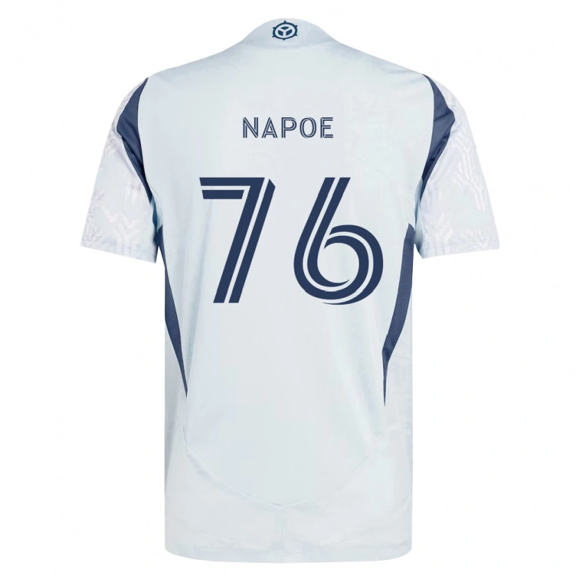 Danxen Herren Milan Napoe #76 Blau Grau Weiß Auswärtstrikot Trikot 2026/27 T-Shirt Schweiz