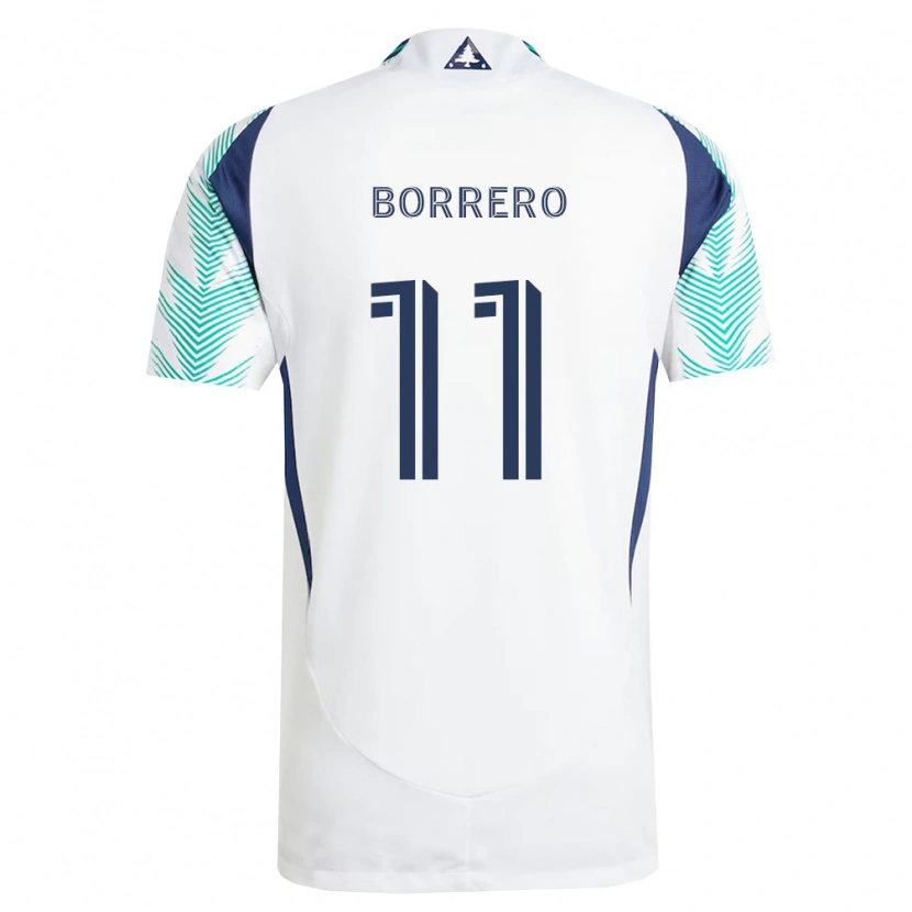 Danxen Herren Dylan Borrero #11 Weiß Marineblau Hellgrün Auswärtstrikot Trikot 2026/27 T-Shirt Schweiz