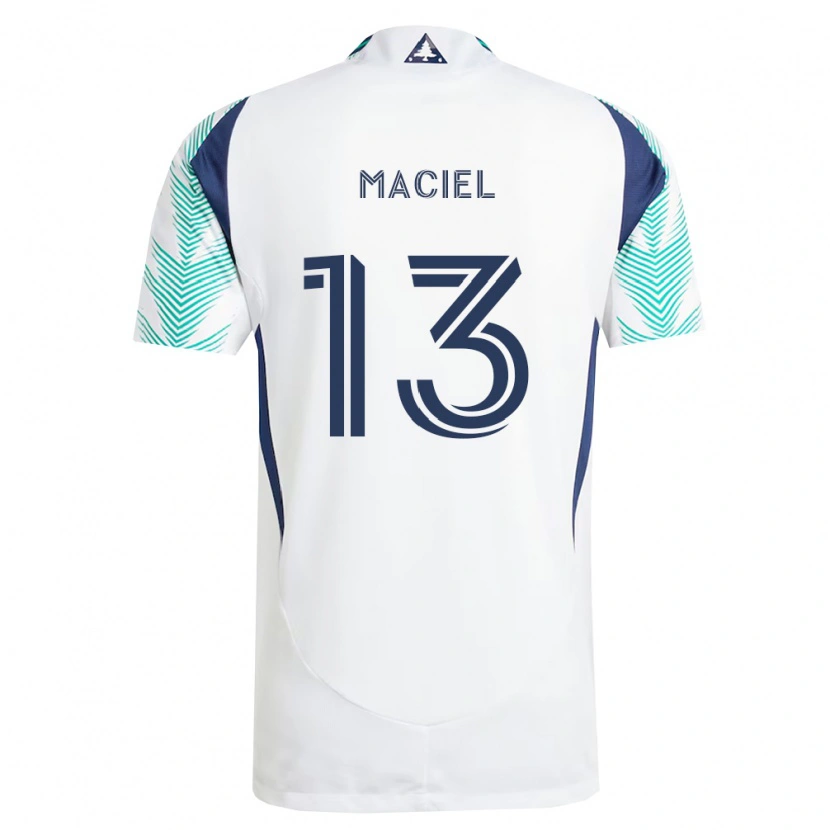 Danxen Herren Maciel #13 Weiß Marineblau Hellgrün Auswärtstrikot Trikot 2026/27 T-Shirt Schweiz