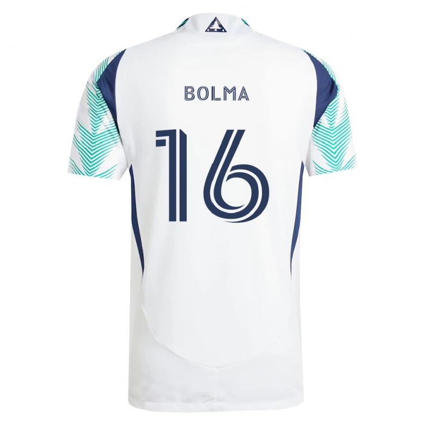 Danxen Herren Josh Bolma #16 Weiß Marineblau Hellgrün Auswärtstrikot Trikot 2026/27 T-Shirt Schweiz