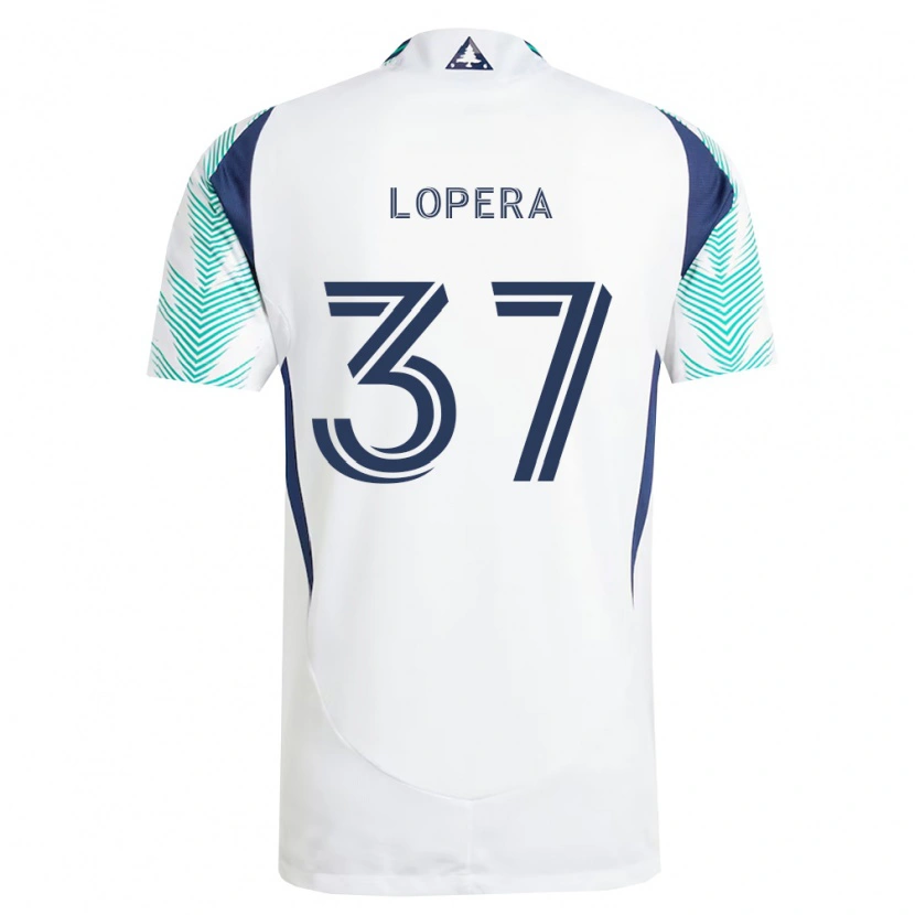 Danxen Herren Steban Lopera #37 Weiß Marineblau Hellgrün Auswärtstrikot Trikot 2026/27 T-Shirt Schweiz