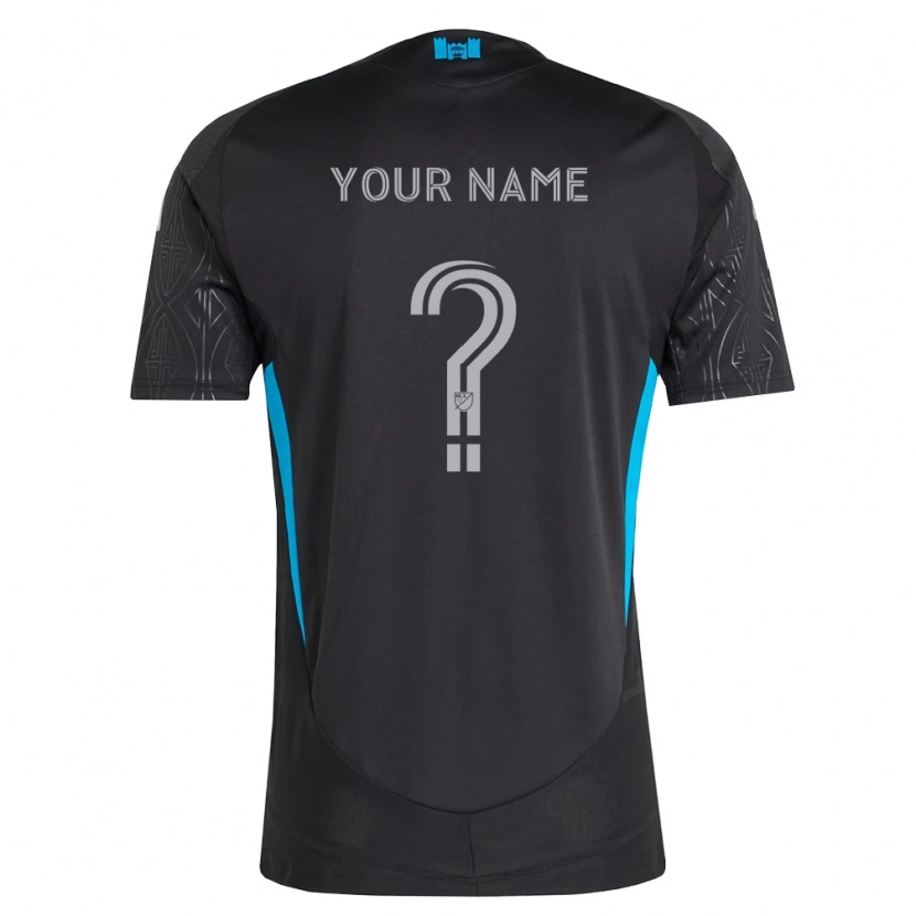 Danxen Herren Ihren Namen #0 Schwarz Weiß Himmelblau Auswärtstrikot Trikot 2026/27 T-Shirt Schweiz