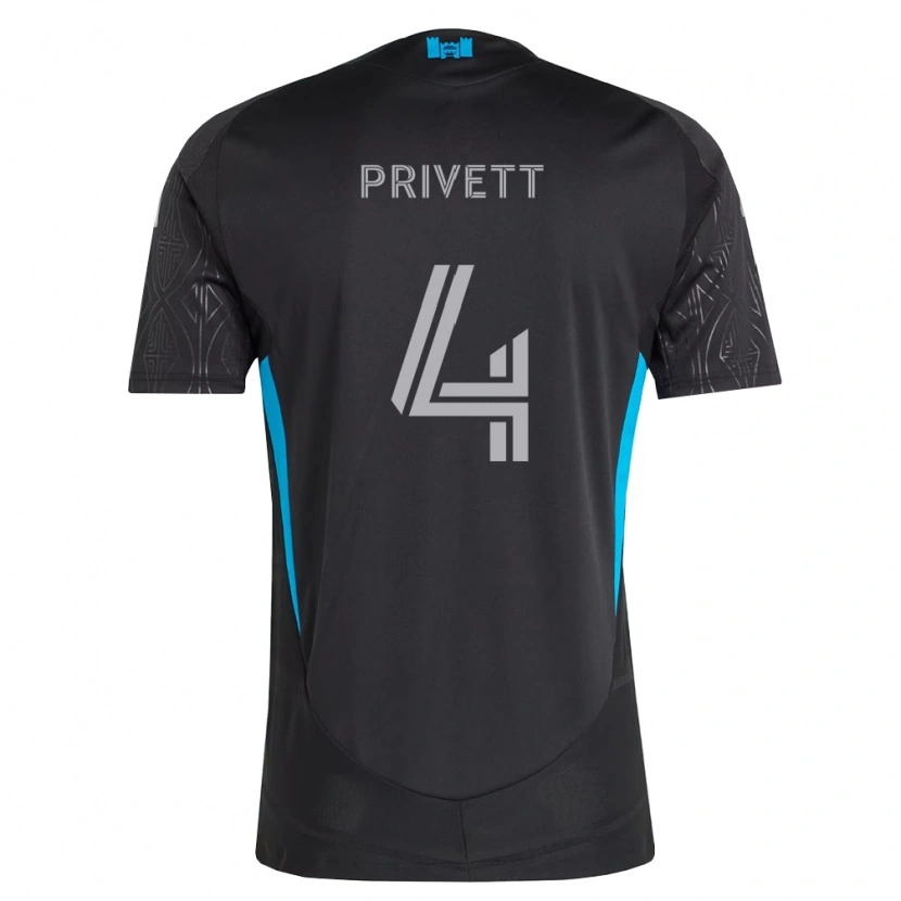 Danxen Herren Andrew Privett #4 Schwarz Weiß Himmelblau Auswärtstrikot Trikot 2026/27 T-Shirt Schweiz
