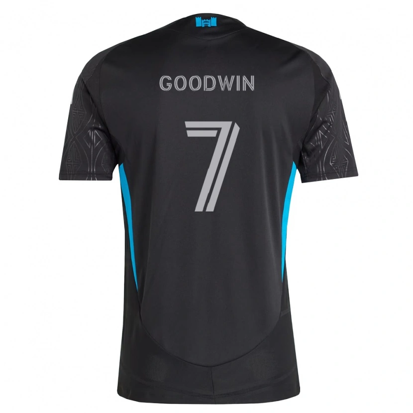 Danxen Herren Archie Goodwin #7 Schwarz Weiß Himmelblau Auswärtstrikot Trikot 2026/27 T-Shirt Schweiz