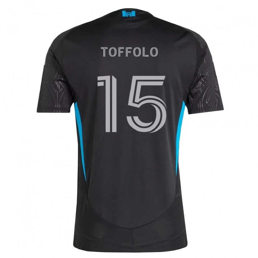 Danxen Herren Harry Toffolo #15 Schwarz Weiß Himmelblau Auswärtstrikot Trikot 2026/27 T-Shirt Schweiz