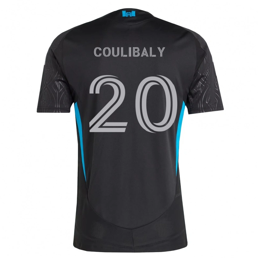 Danxen Herren Baye Coulibaly #20 Schwarz Weiß Himmelblau Auswärtstrikot Trikot 2026/27 T-Shirt Schweiz