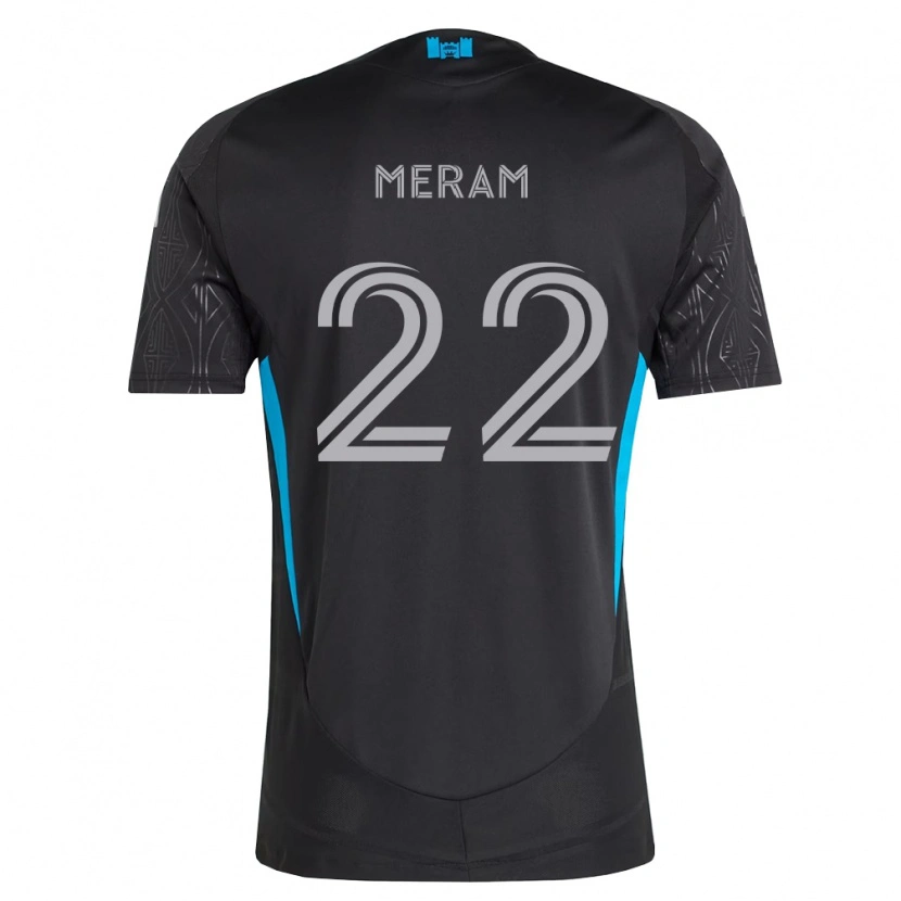 Danxen Herren Justin Meram #22 Schwarz Weiß Himmelblau Auswärtstrikot Trikot 2026/27 T-Shirt Schweiz