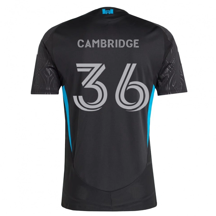 Danxen Herren Brandon Cambridge #36 Schwarz Weiß Himmelblau Auswärtstrikot Trikot 2026/27 T-Shirt Schweiz