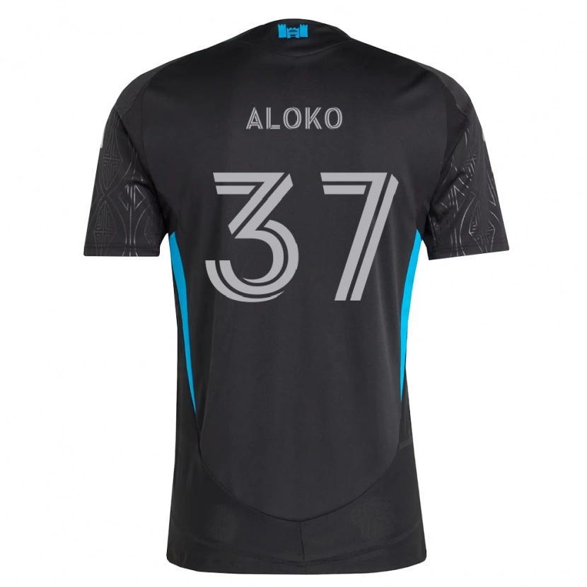 Danxen Herren Rodolfo Aloko #37 Schwarz Weiß Himmelblau Auswärtstrikot Trikot 2026/27 T-Shirt Schweiz