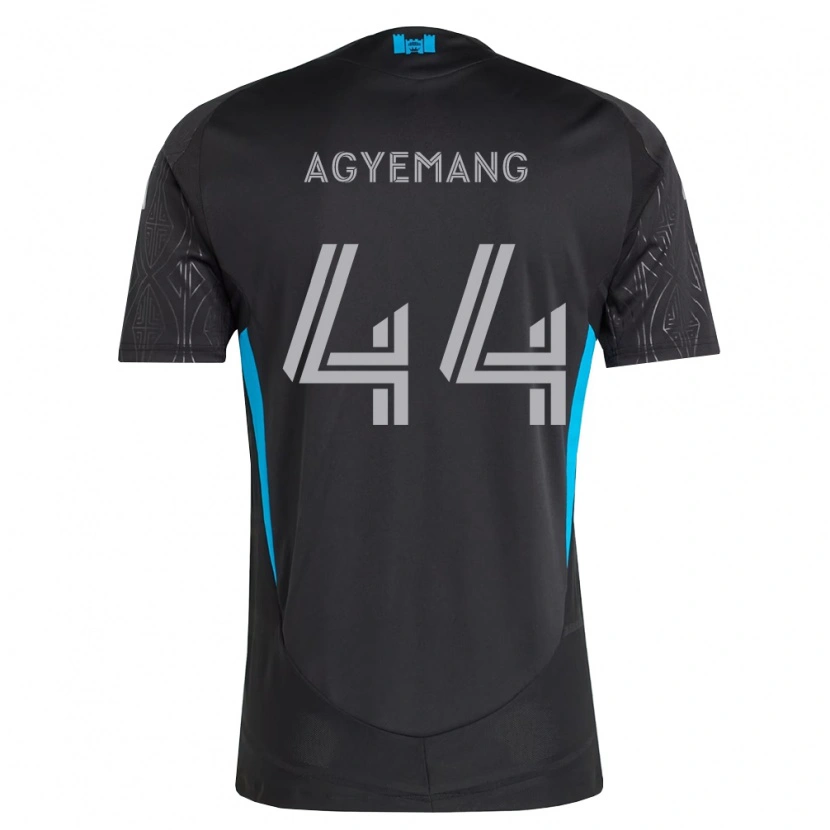 Danxen Herren Morrison Agyemang #44 Schwarz Weiß Himmelblau Auswärtstrikot Trikot 2026/27 T-Shirt Schweiz