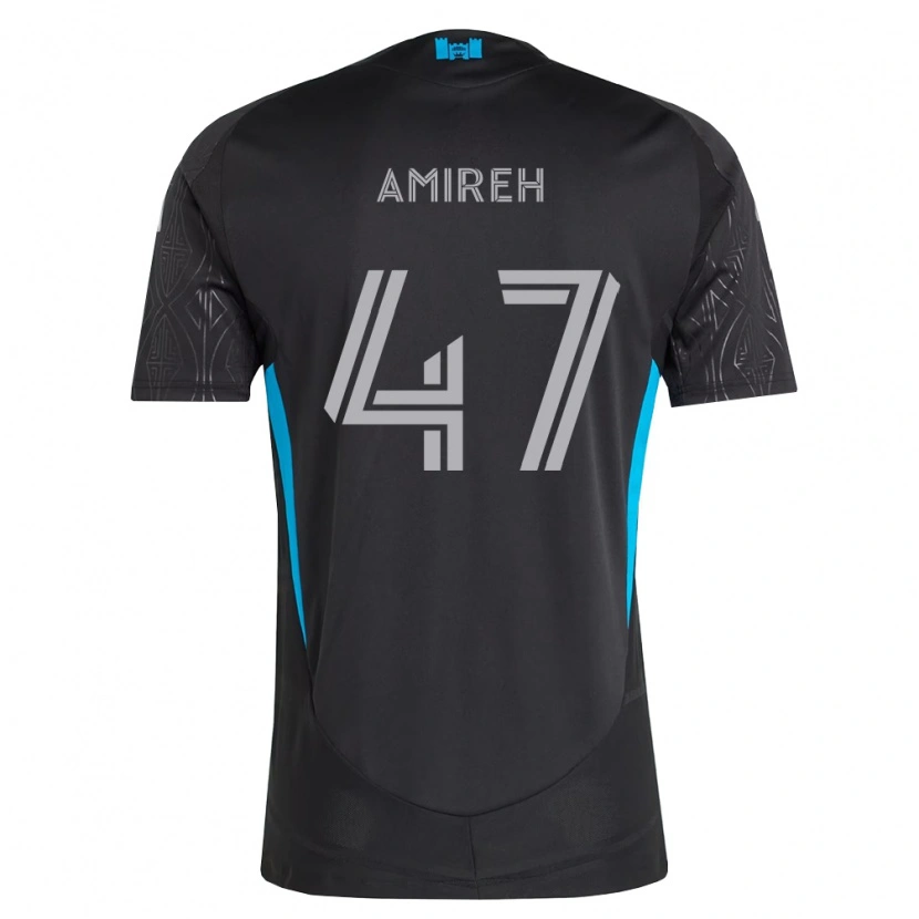 Danxen Herren Adam Amireh #47 Schwarz Weiß Himmelblau Auswärtstrikot Trikot 2026/27 T-Shirt Schweiz