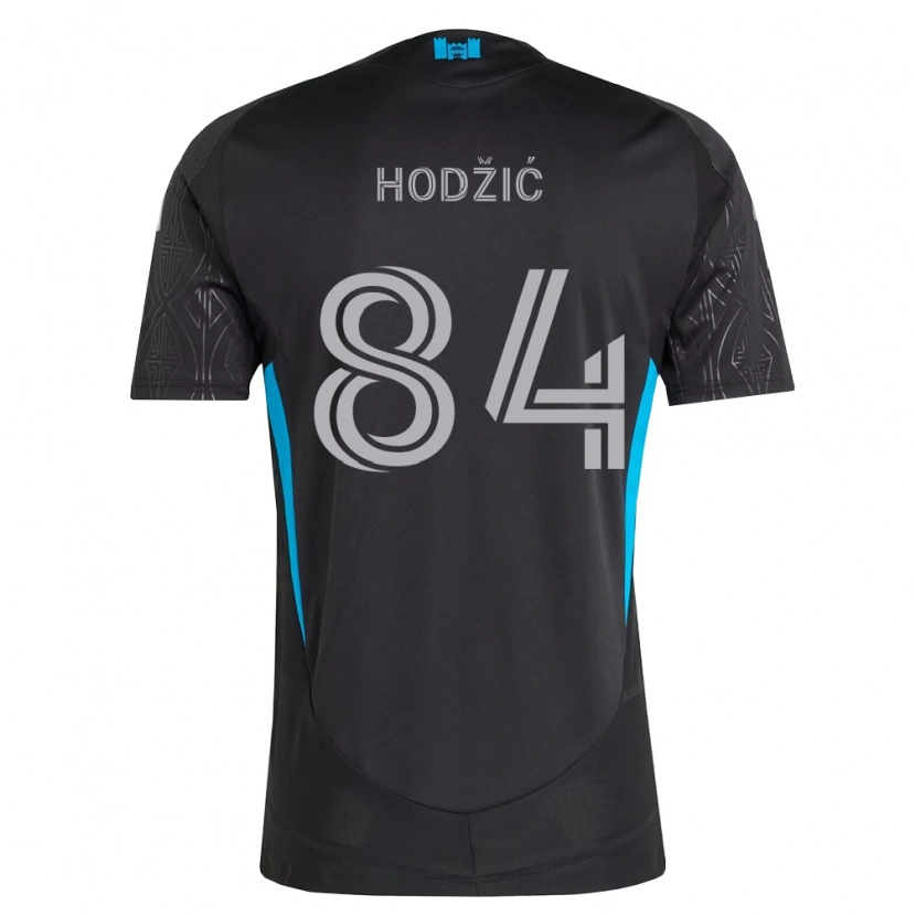 Danxen Herren Amil Hodžić #84 Schwarz Weiß Himmelblau Auswärtstrikot Trikot 2026/27 T-Shirt Schweiz
