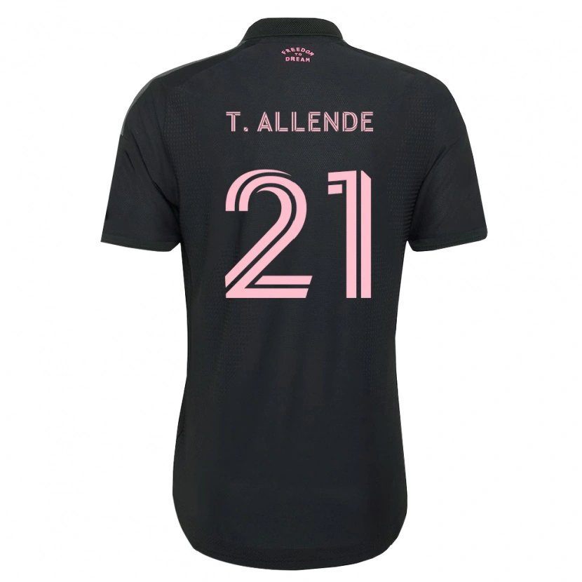 Danxen Herren Tadeo Allende #21 Pink Schwarz Weiß Auswärtstrikot Trikot 2026/27 T-Shirt Schweiz