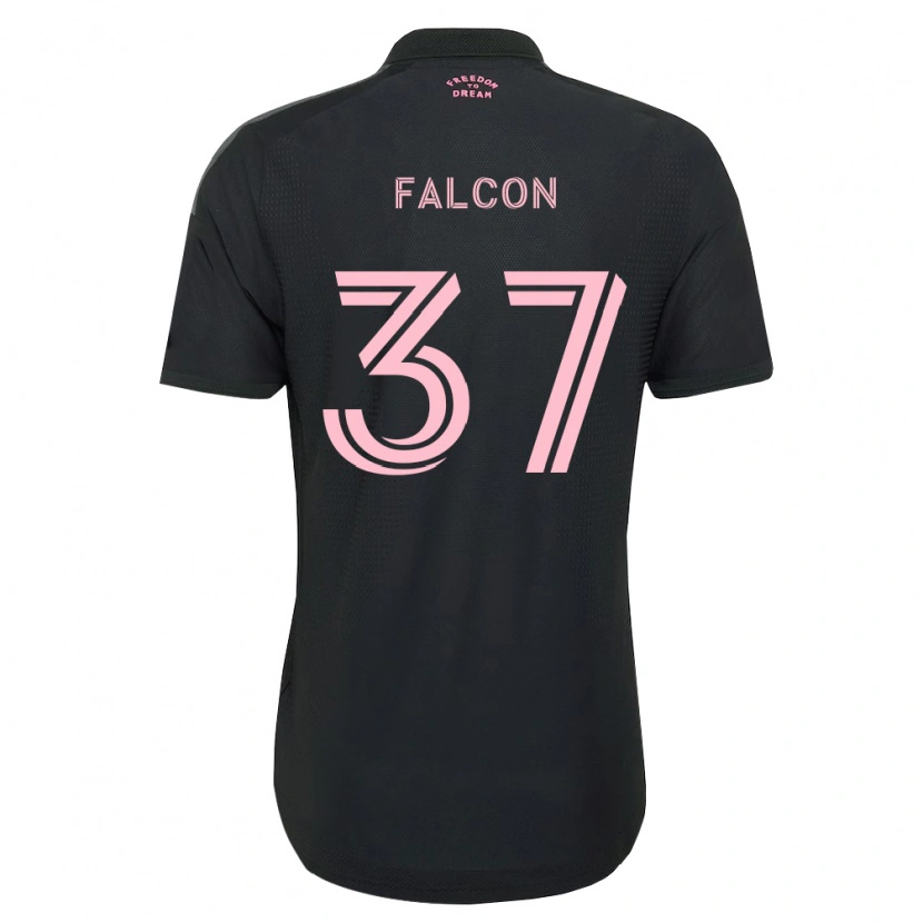 Danxen Herren Maximiliano Falcón #37 Pink Schwarz Weiß Auswärtstrikot Trikot 2026/27 T-Shirt Schweiz