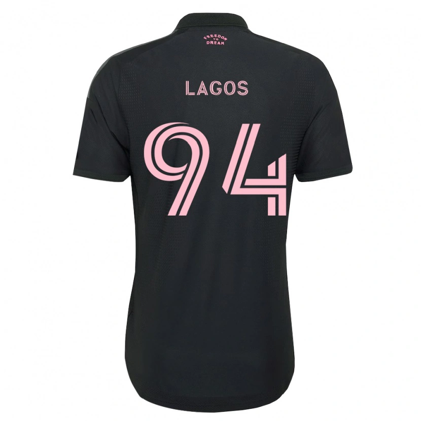Danxen Herren Diego Lagos #94 Pink Schwarz Weiß Auswärtstrikot Trikot 2026/27 T-Shirt Schweiz