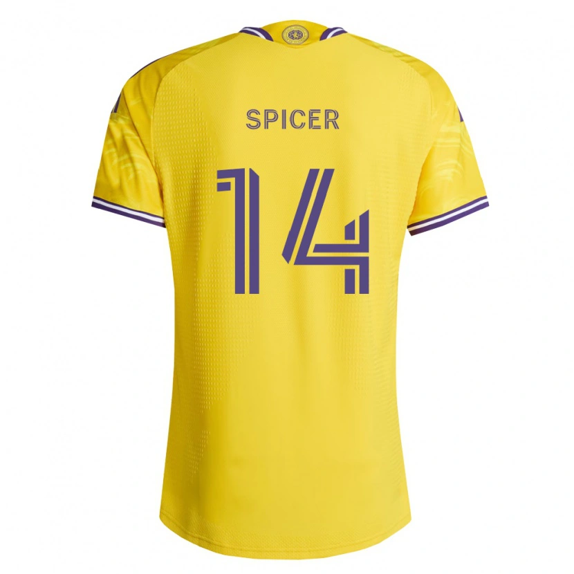 Danxen Herren Tyrese Spicer #14 Gelb Violett Auswärtstrikot Trikot 2026/27 T-Shirt Schweiz