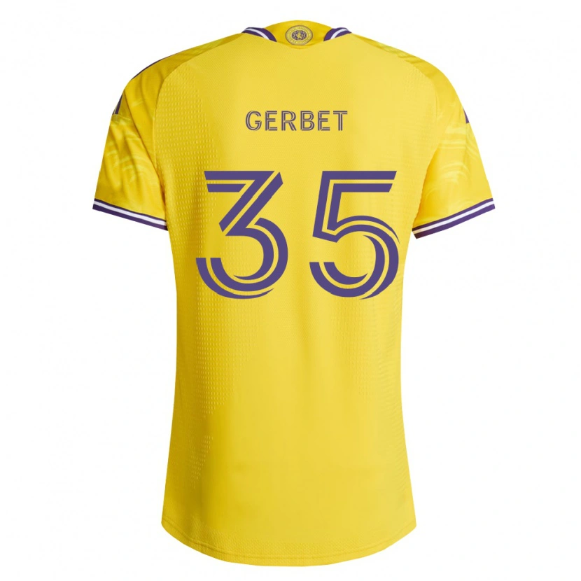 Danxen Herren Joran Gerbet #35 Gelb Violett Auswärtstrikot Trikot 2026/27 T-Shirt Schweiz