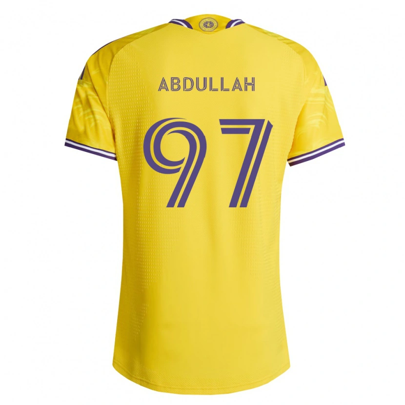 Danxen Herren Majed Abdullah #97 Gelb Violett Auswärtstrikot Trikot 2026/27 T-Shirt Schweiz
