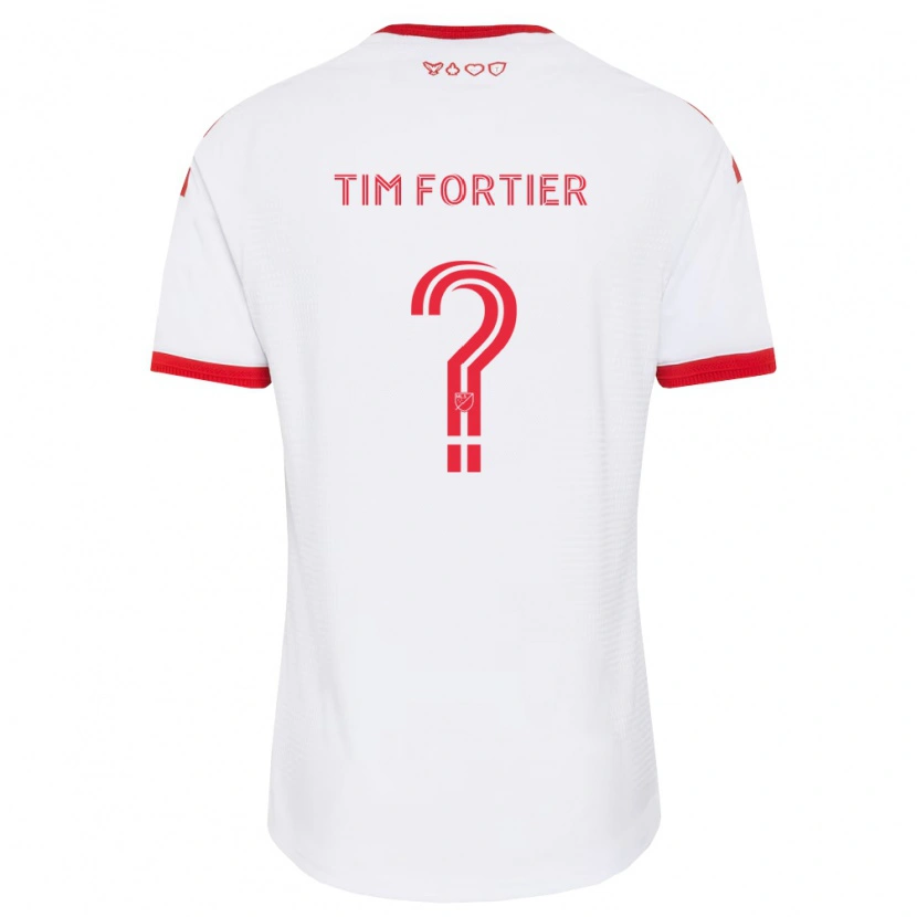 Danxen Herren Tim Fortier #0 Weiß Rot Schwarz Auswärtstrikot Trikot 2026/27 T-Shirt Schweiz