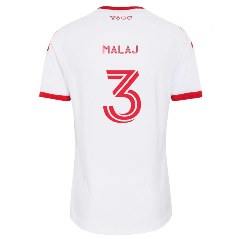 Danxen Herren Albert Malaj #3 Weiß Rot Schwarz Auswärtstrikot Trikot 2026/27 T-Shirt Schweiz