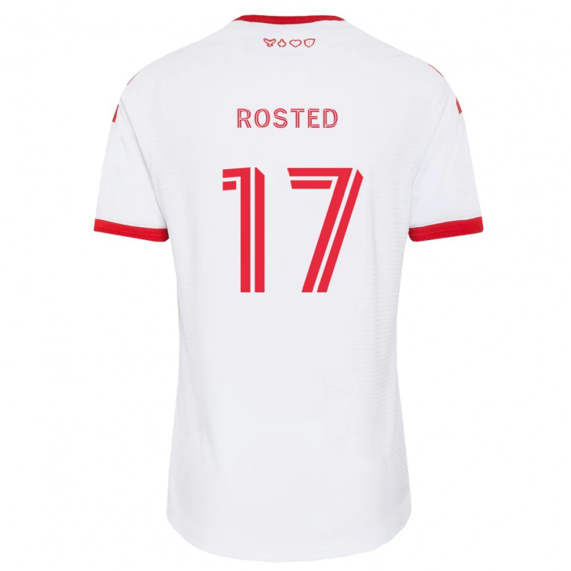 Danxen Herren Sigurd Rosted #17 Weiß Rot Schwarz Auswärtstrikot Trikot 2026/27 T-Shirt Schweiz