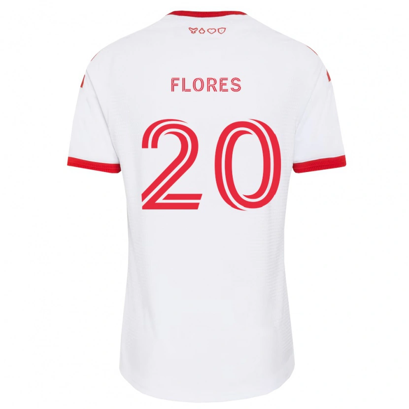 Danxen Herren Deybi Flores #20 Weiß Rot Schwarz Auswärtstrikot Trikot 2026/27 T-Shirt Schweiz