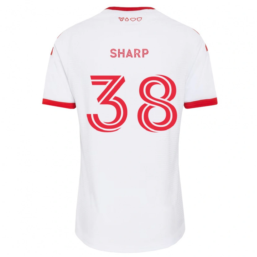 Danxen Herren Charlie Sharp #38 Weiß Rot Schwarz Auswärtstrikot Trikot 2026/27 T-Shirt Schweiz