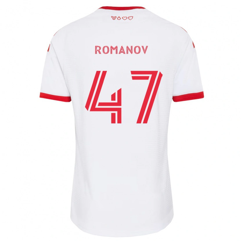Danxen Herren Alexander Romanov #47 Weiß Rot Schwarz Auswärtstrikot Trikot 2026/27 T-Shirt Schweiz