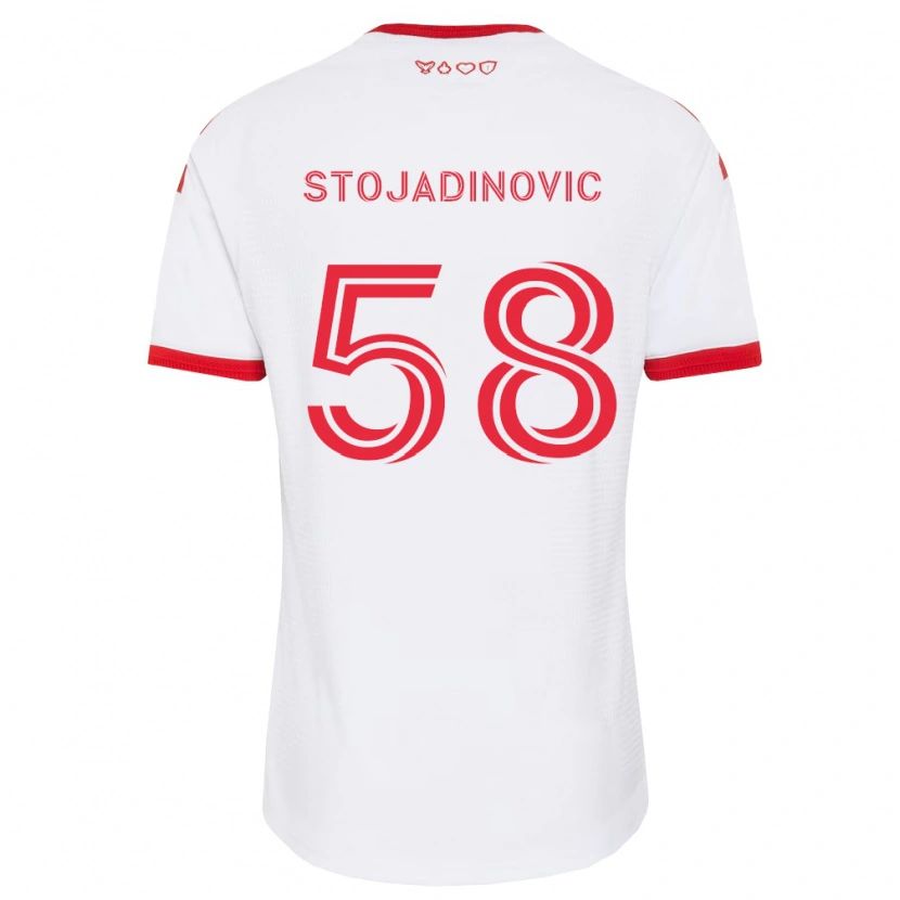 Danxen Herren Marko Stojadinovic #58 Weiß Rot Schwarz Auswärtstrikot Trikot 2026/27 T-Shirt Schweiz