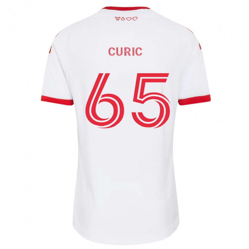 Danxen Herren Antony Curic #65 Weiß Rot Schwarz Auswärtstrikot Trikot 2026/27 T-Shirt Schweiz