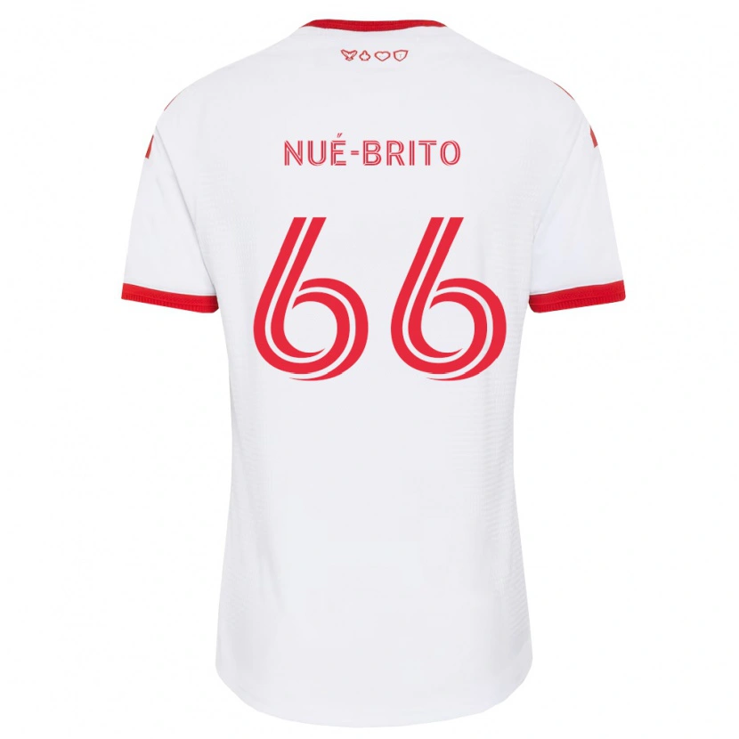 Danxen Herren Diego Nué-Brito #66 Weiß Rot Schwarz Auswärtstrikot Trikot 2026/27 T-Shirt Schweiz
