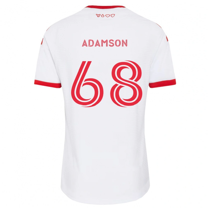 Danxen Herren Demitre Adamson #68 Weiß Rot Schwarz Auswärtstrikot Trikot 2026/27 T-Shirt Schweiz
