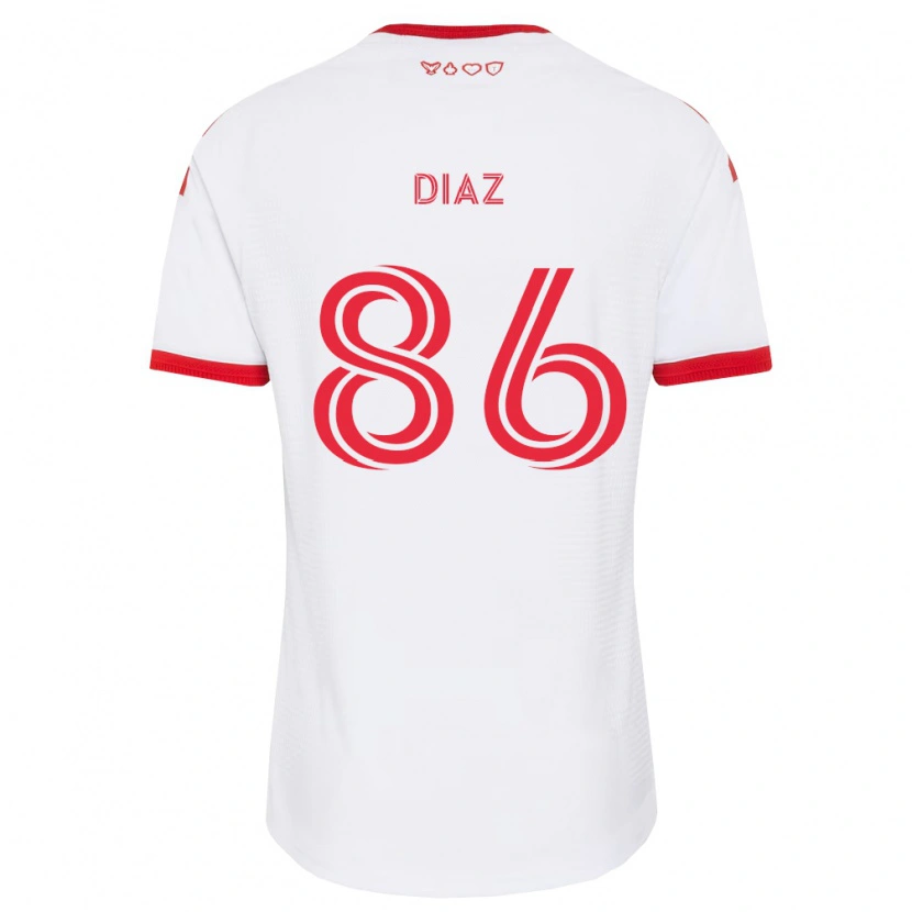 Danxen Herren Alec Díaz #86 Weiß Rot Schwarz Auswärtstrikot Trikot 2026/27 T-Shirt Schweiz