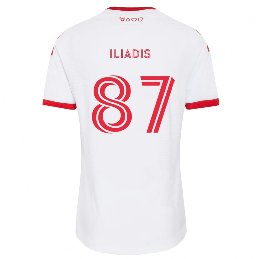 Danxen Herren Costa Iliadis #87 Weiß Rot Schwarz Auswärtstrikot Trikot 2026/27 T-Shirt Schweiz
