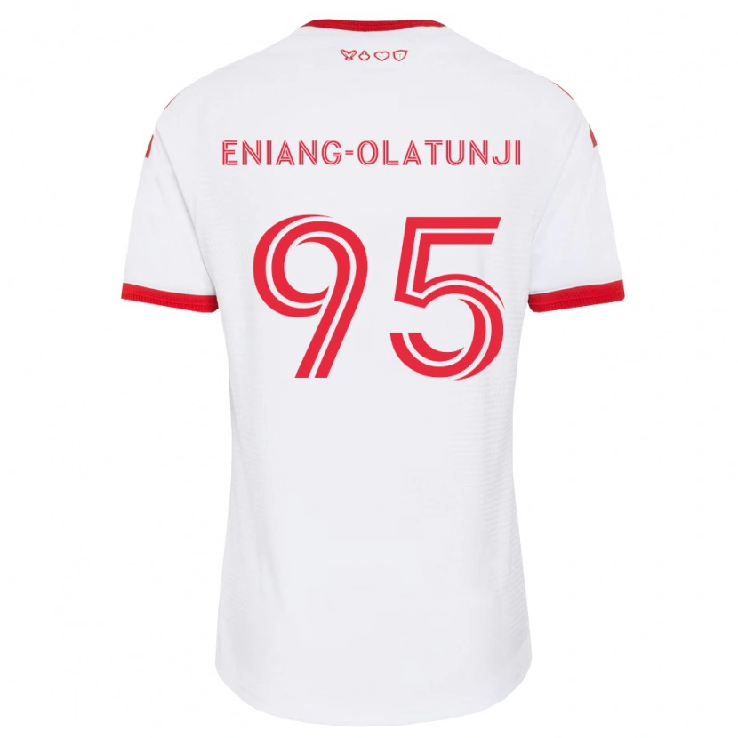 Danxen Herren Daniel Eniang-Olatunji #95 Weiß Rot Schwarz Auswärtstrikot Trikot 2026/27 T-Shirt Schweiz