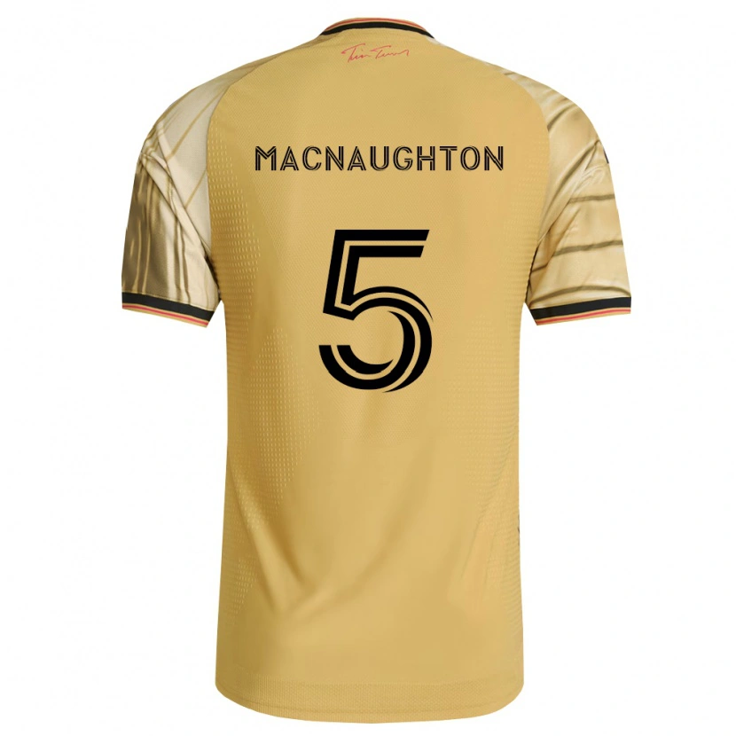 Danxen Herren Lukas Macnaughton #5 Braun Gelb Schwarz Auswärtstrikot Trikot 2026/27 T-Shirt Schweiz