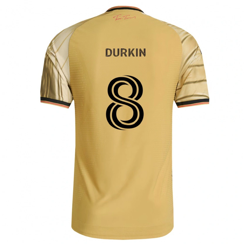 Danxen Herren Chris Durkin #8 Braun Gelb Schwarz Auswärtstrikot Trikot 2026/27 T-Shirt Schweiz