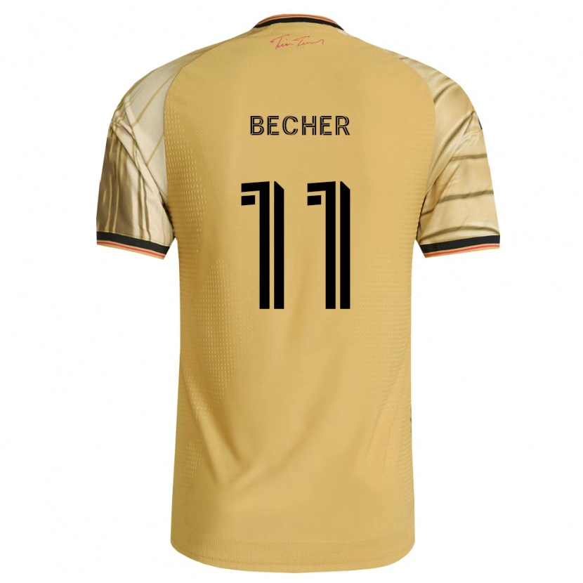 Danxen Herren Simon Becher #11 Braun Gelb Schwarz Auswärtstrikot Trikot 2026/27 T-Shirt Schweiz